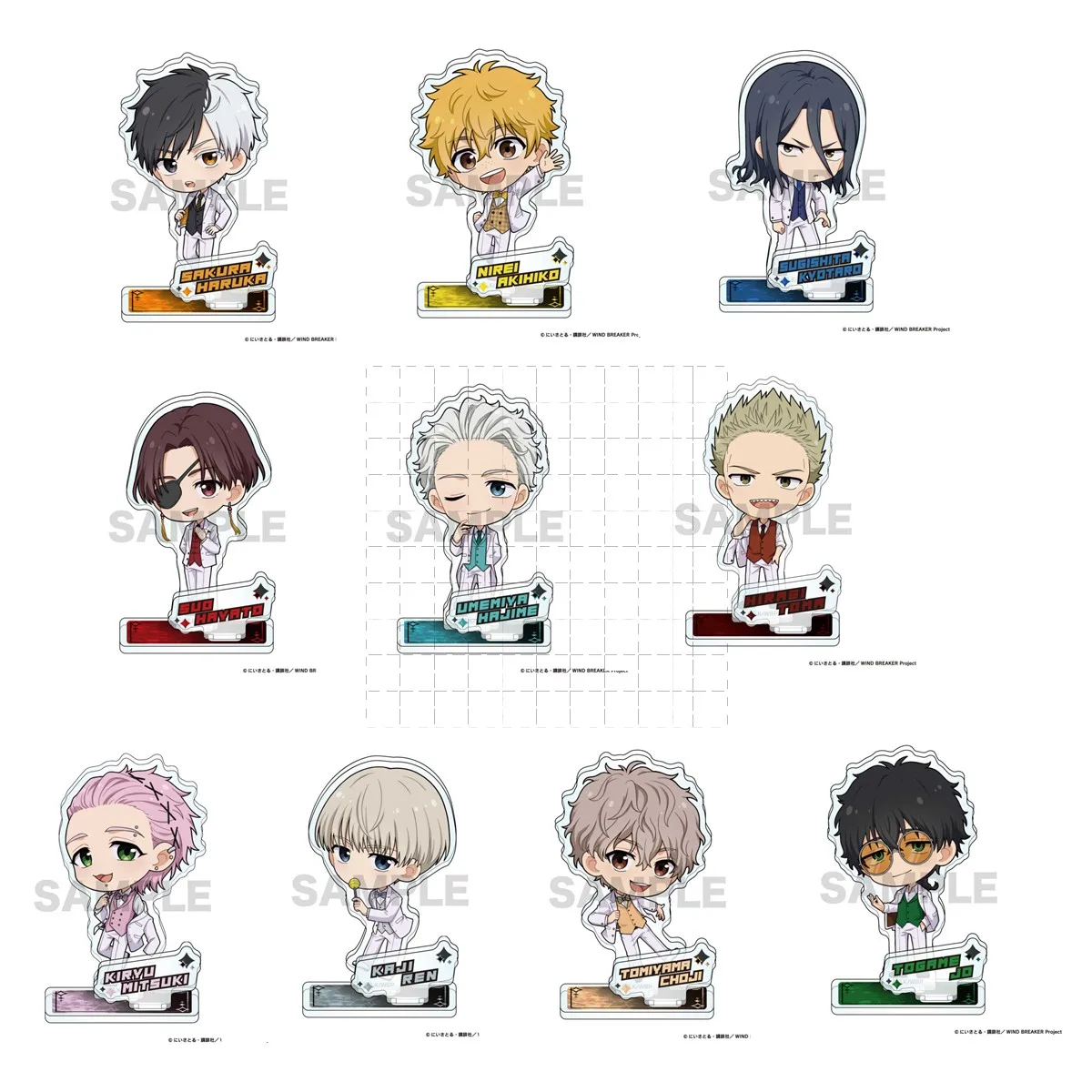 Anime Umemiya Hajime Suo Hayato Acrylic Stand Doll Game Sakura Haruka Nirei Akihiko Mini Figure Model Plate Cosplay Toy Gift