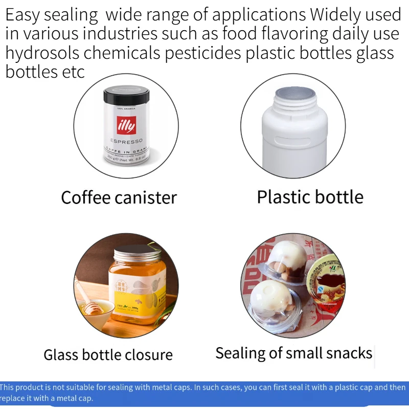 220V50HZ 500W/1000W ABS 수동 전자기 유도 씰링 기계, 적합한 병 직경 20-100mm