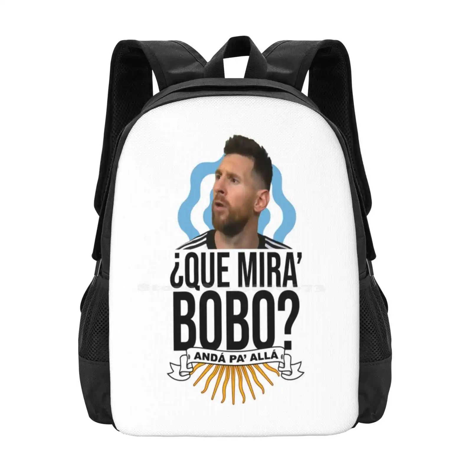 

Que Mira Bobo Qué Miras Bobo Hot Sale Schoolbag Backpack Fashion Bags Boho What Mira Bobo Que Miras Bobo Funny Que Mira Bobo