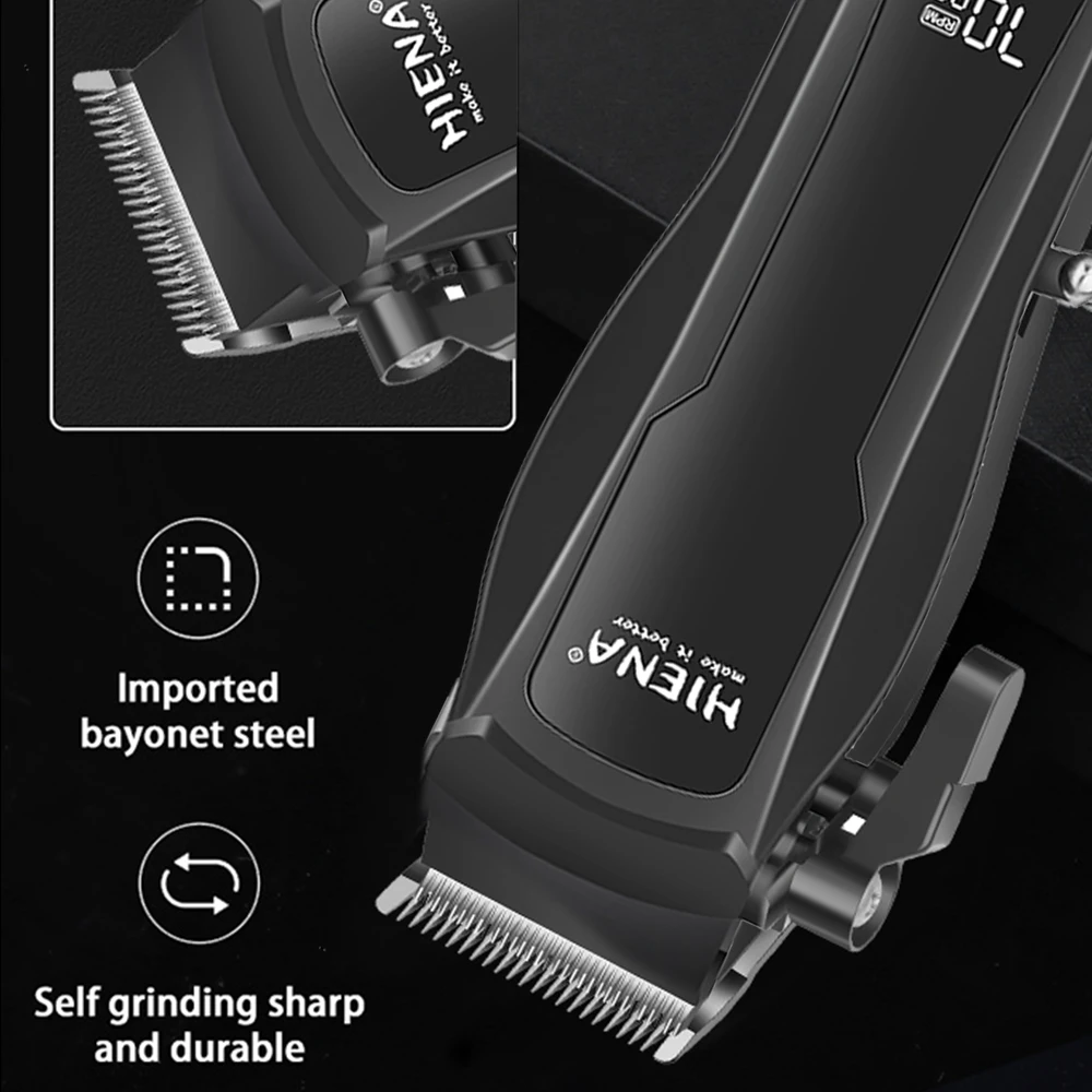 Barber Professional Cordless Trimmer hair clipper for men hair machine cutting electric barber full metal professional hair