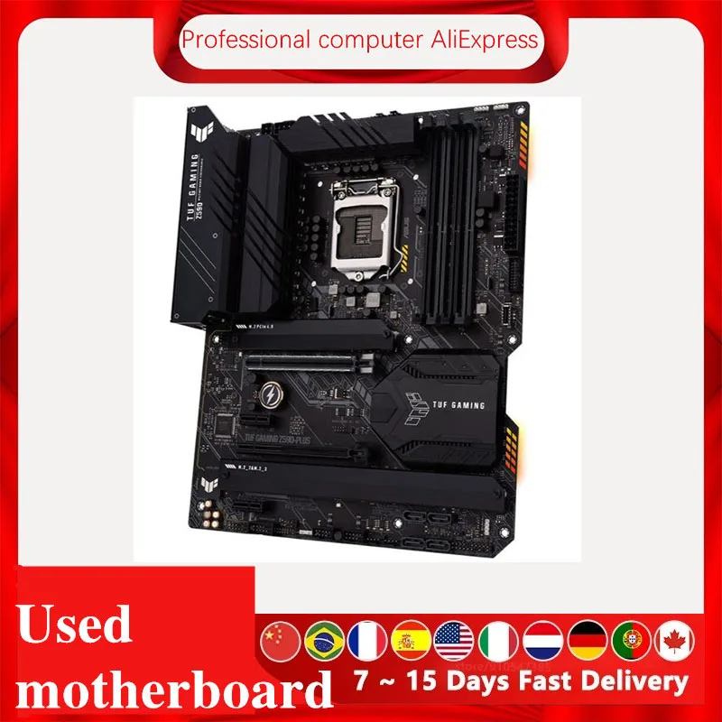 Imagem -05 - Motherboard Desktop Original para Asus Asus Gaming Z590-plus Intel Z590 Ddr4 Pci-e4.0 Lga 1200 Suporte i9 11900k 10 ° 11 ° Cpu