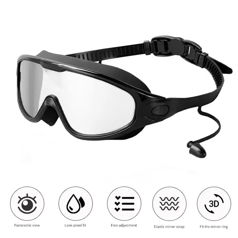 Fit Swimming Goggles Wide View Anti fog Uv Swim Goggles for Men Women Youth No Leaking Silicone Glasses Adult