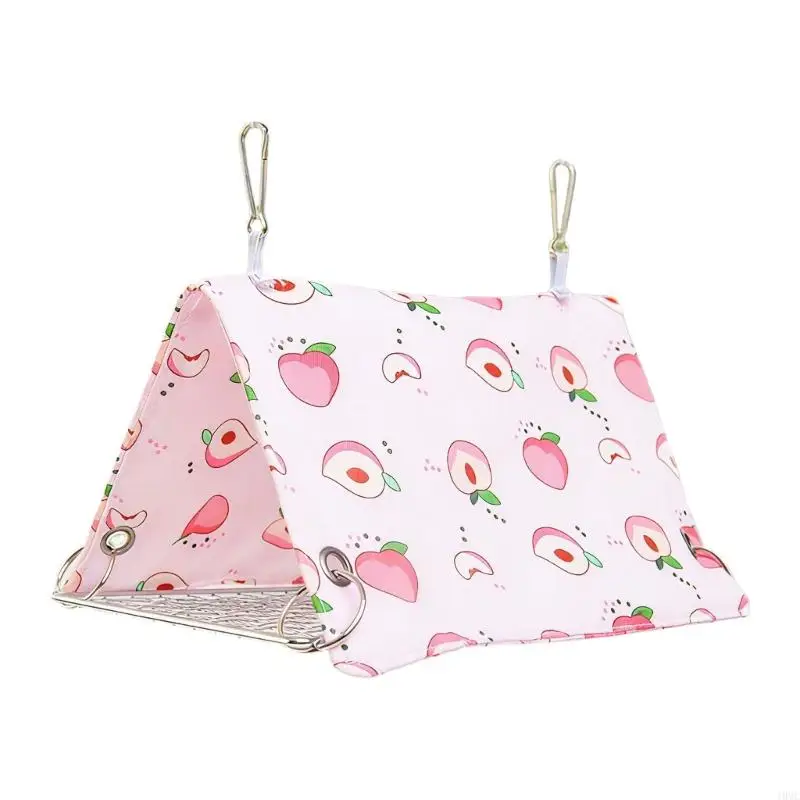 Triangles Tent Bird Hammocks Summer Breathable Hanging Bed Chew Resistant Bird Cage Accessory J0MC