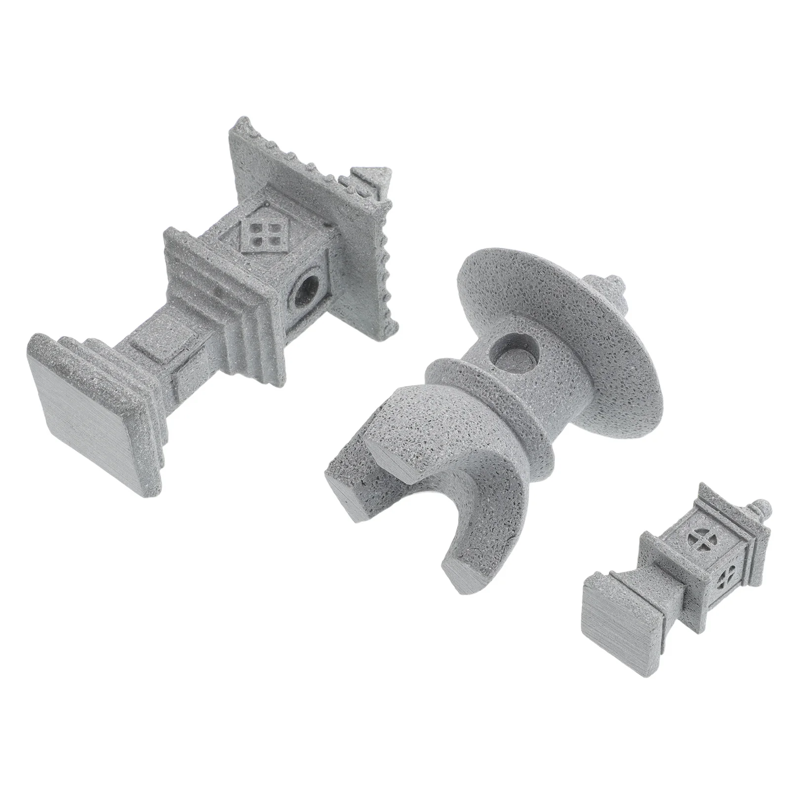 

3Pcs Miniature Stone Lanterns Japanese Style Garden Decor Asian Zen Patio Ornaments Micro Landscape Outdoor Decorations