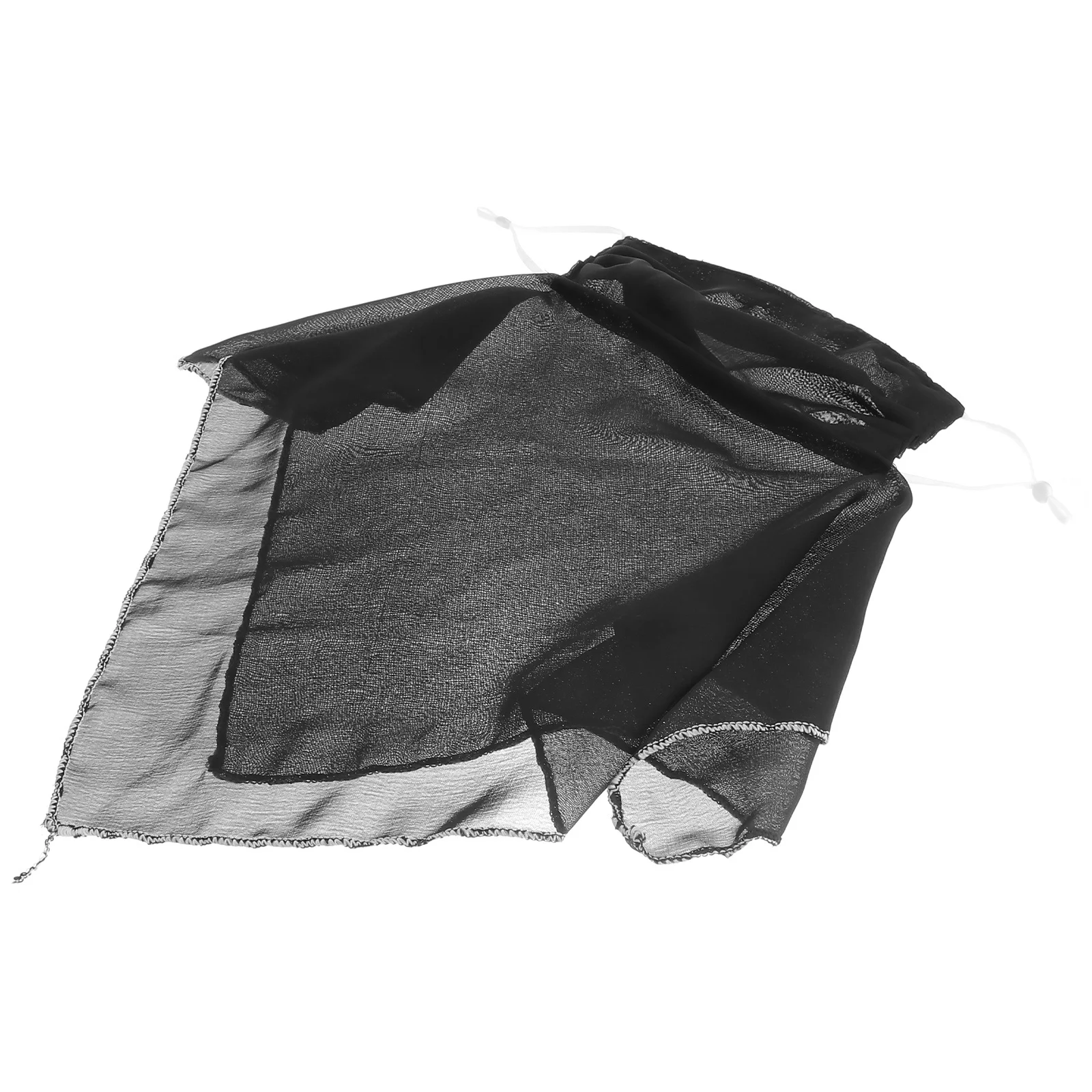 

Summer Sun-Resistant Neck Guard Face Mask Women Chiffon Breathable Thin Veil Sun Scarf Female Uv-Protection Riding Mask Black