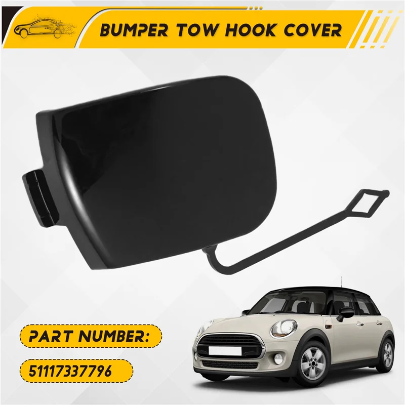 51117337796 Bumper Tow Hook Cover For MINI F55 F56 F57 Cooper S Hatchback 2018 2017 2016