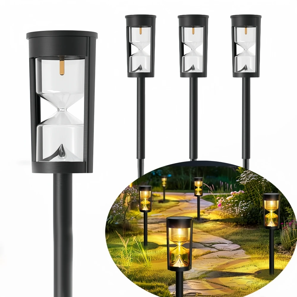 4PCS Solar Lights Outdoor Waterproof Solar Garden Lights Pathway Lights for Your Garden, Landscape, Path, Driveway,Walkway Decor