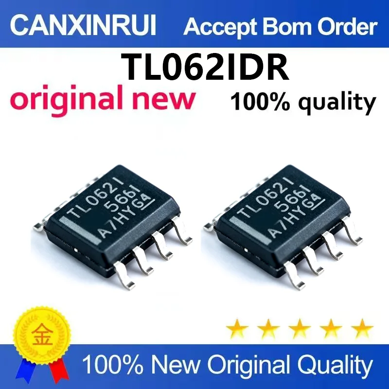 （5pcs-100pcs）Brand new original TL062IDR silk screen TL062IDR package SOIC-8 FET input operational amplifier