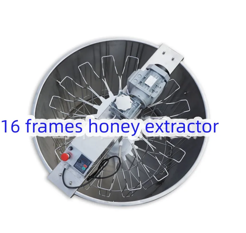 

16 Frames Electric Honey Extractor Radial Honey Extractor Machine 42*26 mm Frame Size