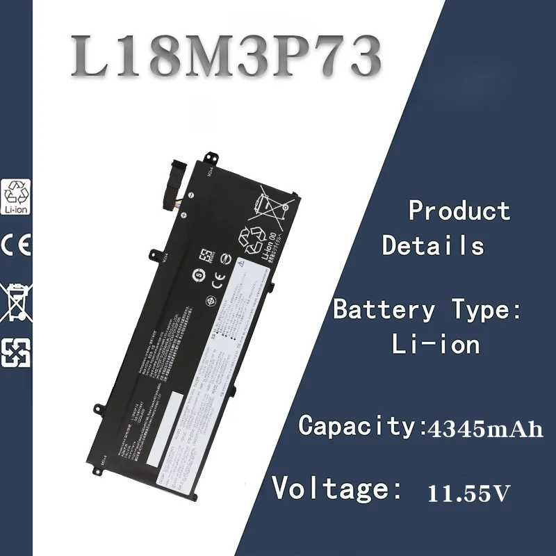 

Replacement Battery for Lenovo ThinkPad T490 - Works with L18M3P74/L18L3P73/L18C3P72 | 11.55V 4345mAh Reliable Notebook Battery