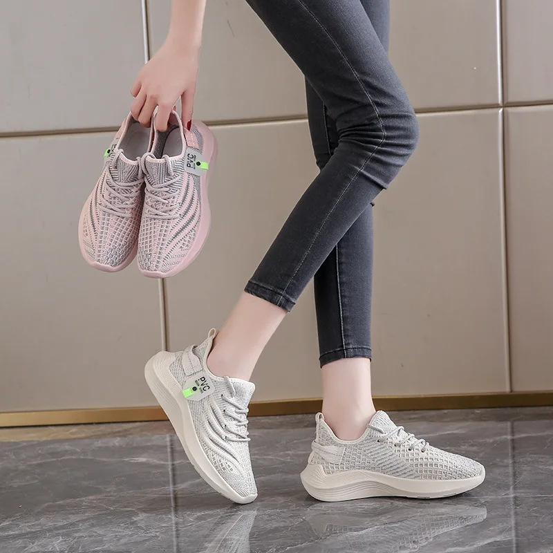 

Женские спортивные носки, летняя дышащая повседневная обувь с толстой подошвой, увеличивающая рост, трансграничная обувь