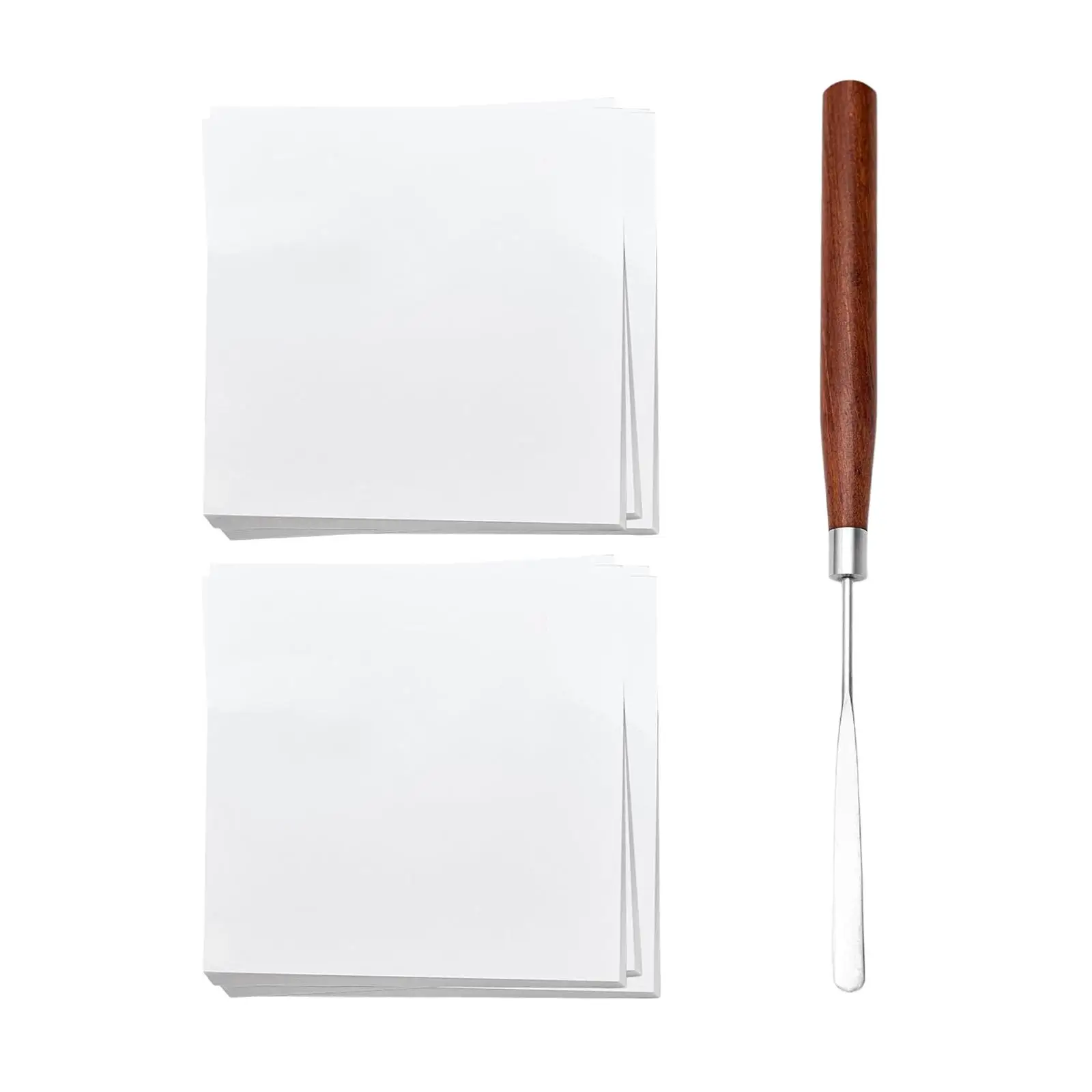 

100x Portable Nail Polish Palette Paper with Stirring Rod Portable Waterproof Accessories Nail Art Palettes for Drawing