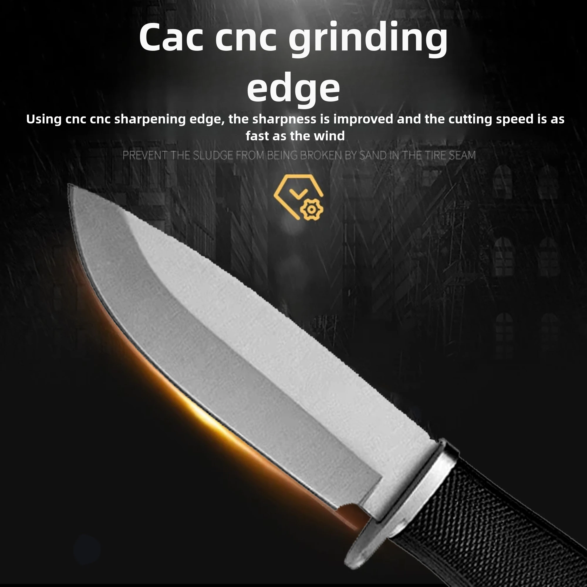 2026 Model Popular Outdoor Knife with Fixed Blade, EDC Knife, Nylon Sheath, Stainless Steel, Sharp, Multi-functional Knife