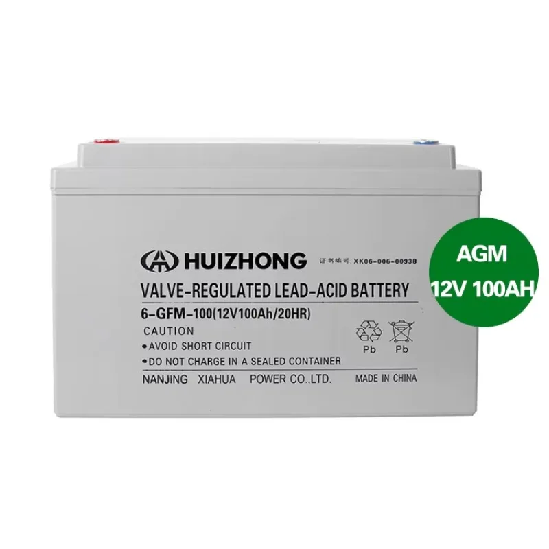 Manufacturing AGM Battery 12v 100ah AGM Rechargeable Motorcycle Lead Acid Battery