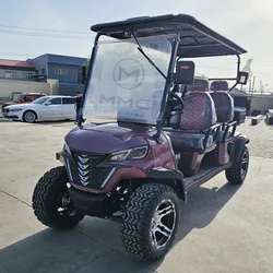 4 Person Hunting Off Road Golf Car Electric 4 Wheel 4 Seats Club Car Golf Scooter Adults Factory Price 48V 72V Lithium Golf Cart