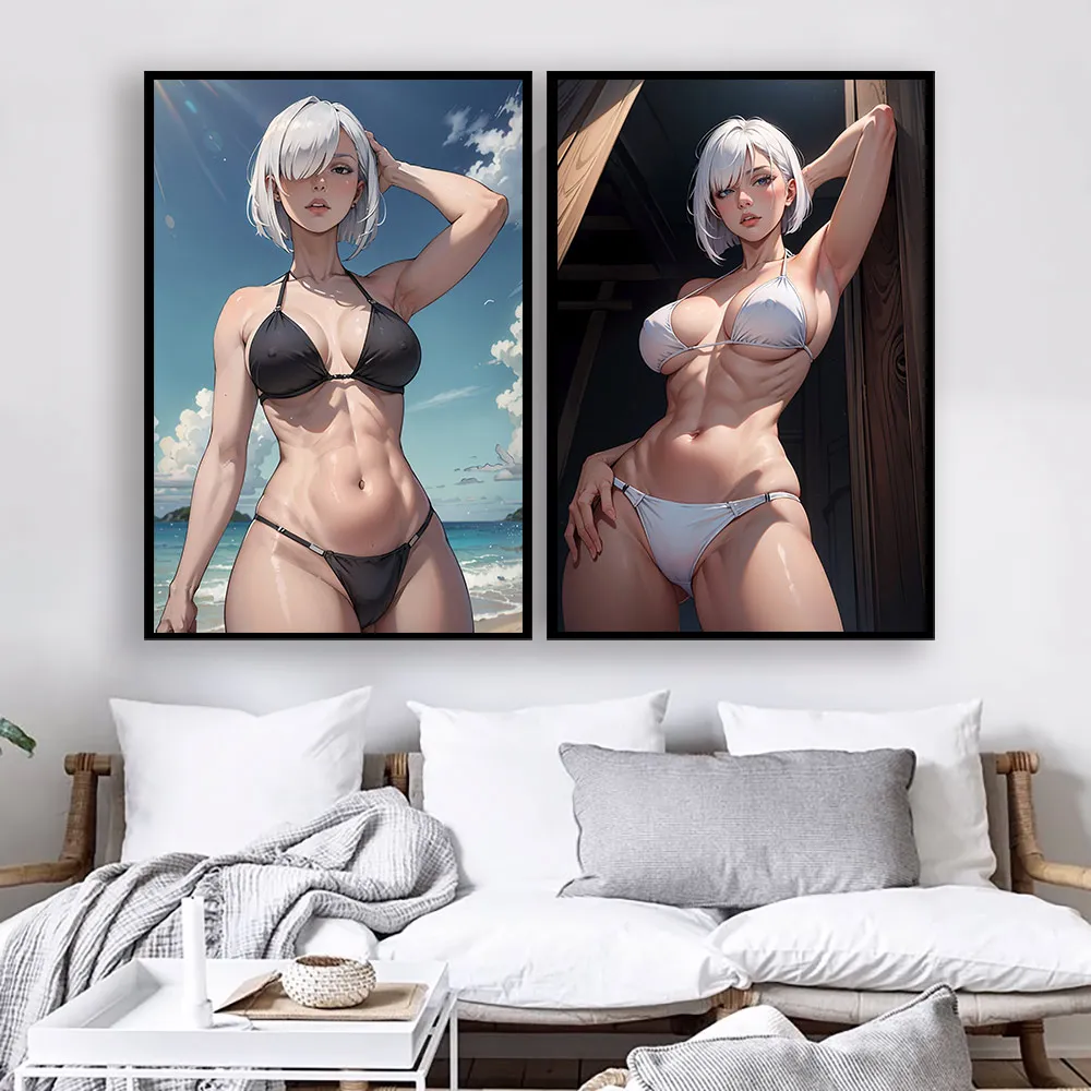 Japanese Cartoon Anime Sexy Fiona Frost Canvas Poster Wall Art Uncensored Nudity Erotic Yor Forger Fan Art Decorative Painting