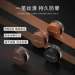 Unny Club Eyeliner Cream Matte Waterproof Ointment Brush Quick Dry Long-lasting Smudge-proof Eyeliner Makeup Cosmetics