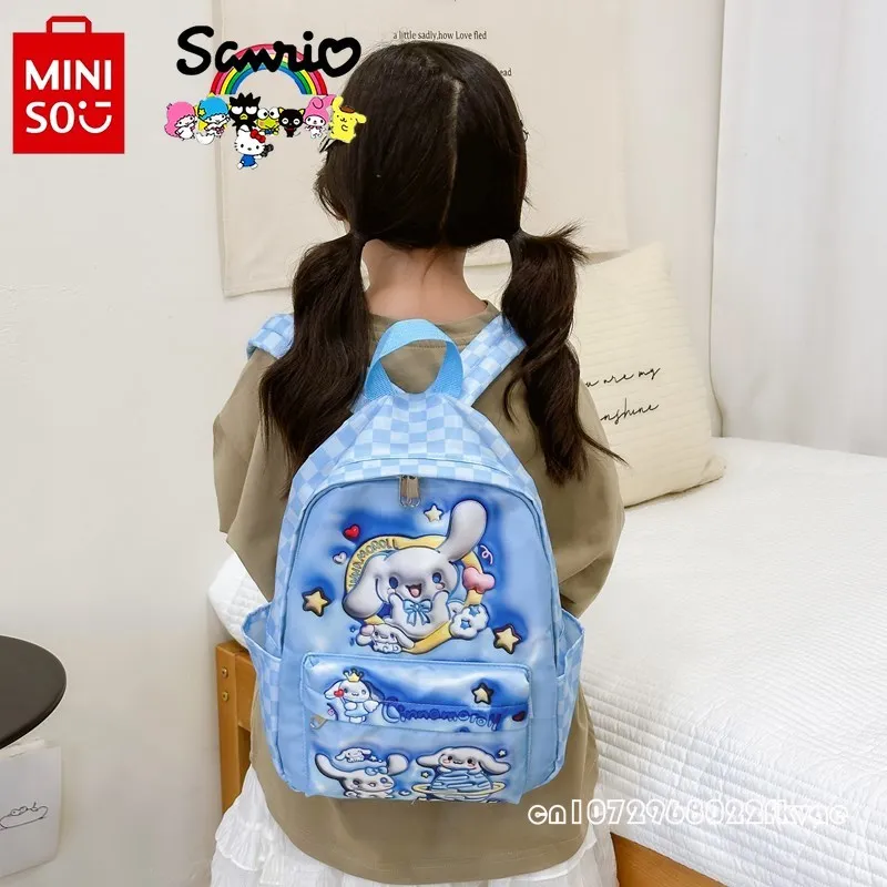 Sanrio-mochila infantil de desenho animado, mochila de estudante de grande capacidade, alta qualidade, elegante, multifuncional, meninas, nova