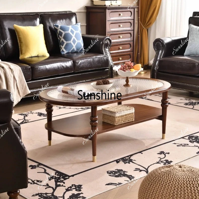 

Victorian Style Solid Wood Coffee Table for Living Room Home Storage Cabinet Long Small Square Antique