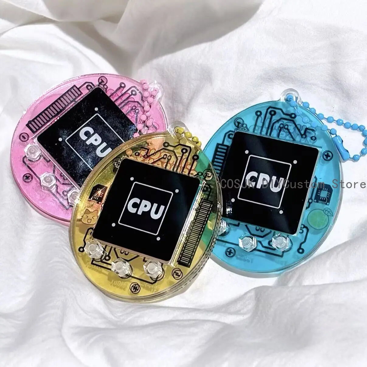 Cute Limbus Company Don Quixote Ishmael Faust Gregor Heathcliff Kawaii Tamagotchi Keychain Acrylic Bag Charm Pendant Decor Gift - view 4