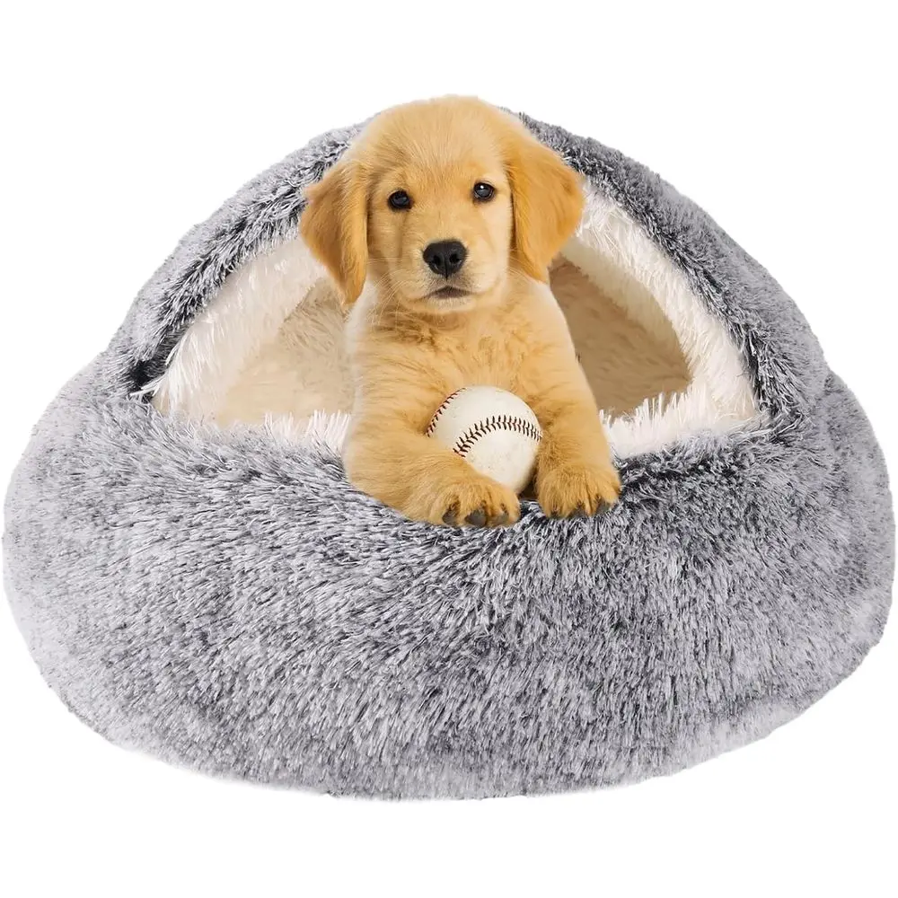 

Dog Beds for Small Dogs, Cat Bed Cave, Washable Cute Cat Bed, Cozy Nook Pet Bed for Dogs or Cats, Anti-Slip Puppy Bed up to 22 l
