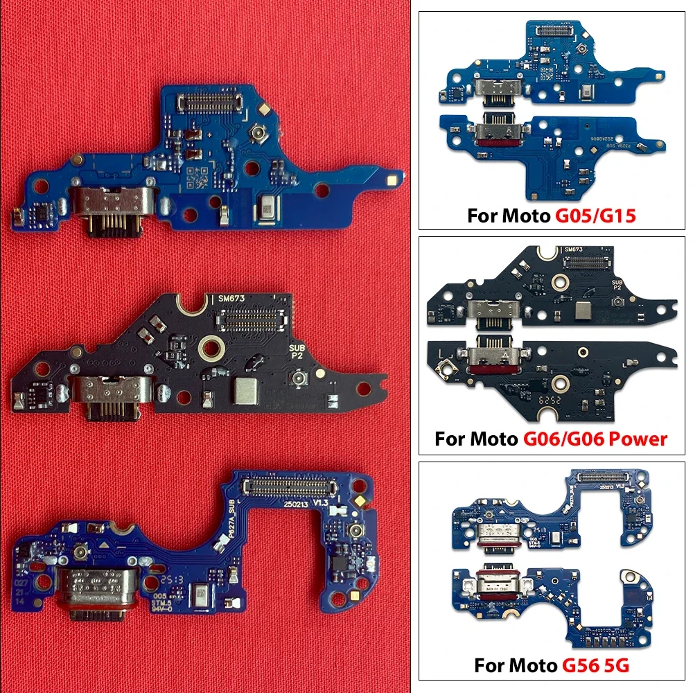 USB Power Charging Connector Plug Port Dock Flex Cable For Moto Edge 40 Pro/50 Fusion/G96 5G/50 Ultra/60 5G/60 Fusion/60s/60 Pro