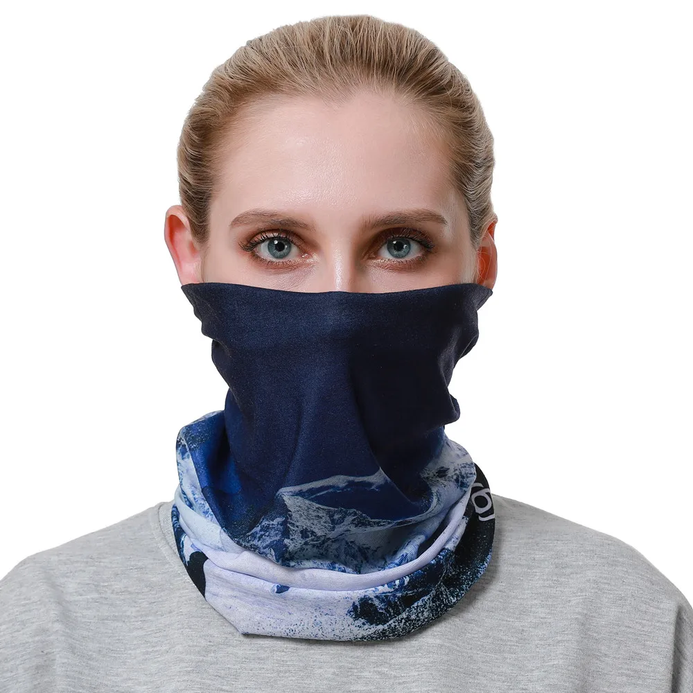 2024 New Fashion Natural Landscape Design Women Man Cycling Bandana Outdoor Sports Headband Bicycle Balaclava Travel Neck Scarf