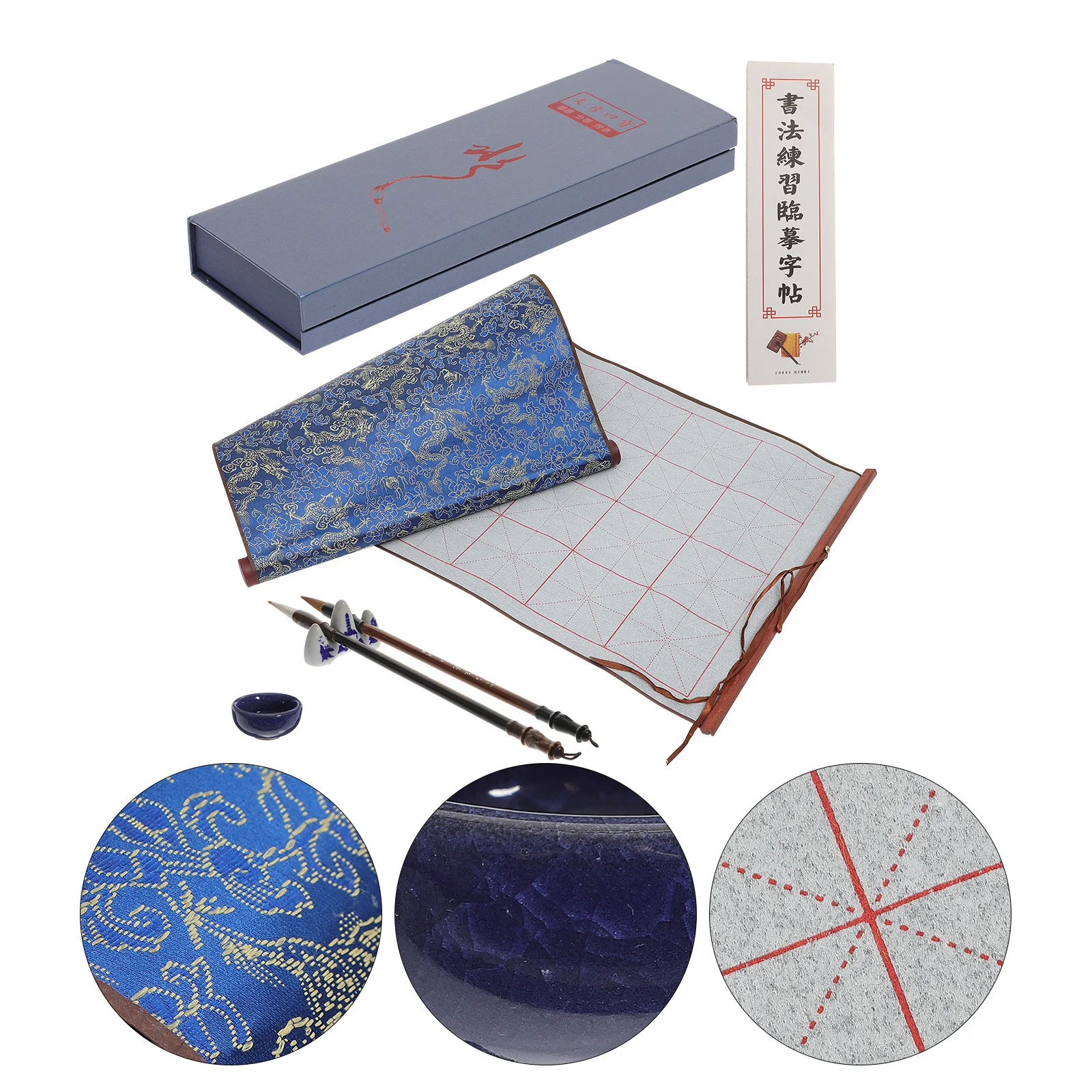 

Water Writing Cloth Set Reusable Lightweight Portable Calligraphy Kit For Beginners Kids Practice Folding Design Home Study