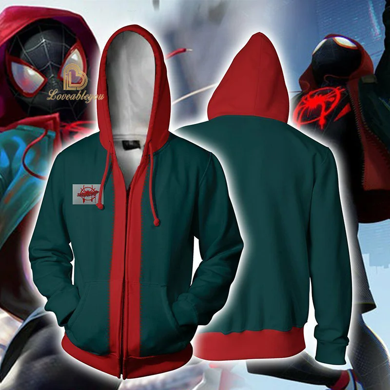 New 3D Print Superhero Spider Hoodie Men Women Zipper Hoodies Streetwear Hooded Sweatshirt Summer Funny T Shirt Christmas Gift