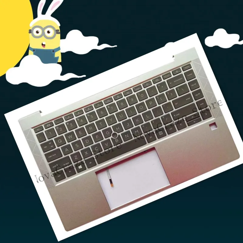 

New For Elitebook 840 G7 745 G8 Palmrest w/ Backlit Keyboard M07090-001
