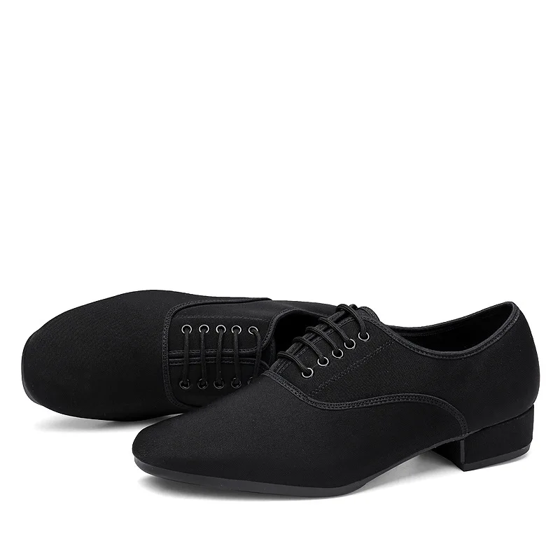 XIHAHA Ballroom scarpe da ballo latino scarpe Jazz da uomo Sneakers per uomo tacco basso scarpe da ballo professionali o pratiche panno Oxford