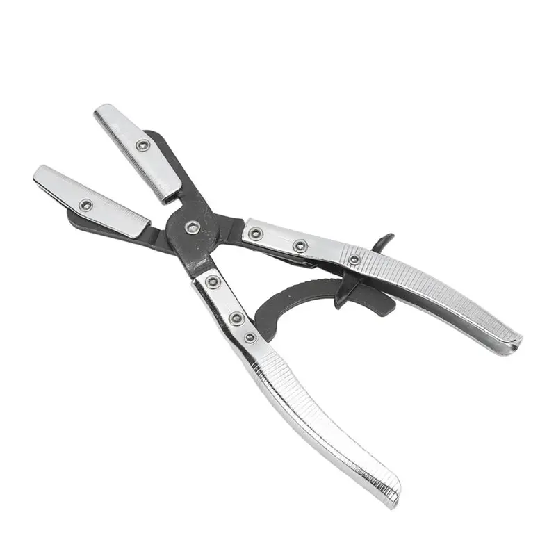 RMWIN-2X Hose Clamp Pliers For Automotive And Machine Maintenance, 10-Inch Universal Hose Pinch Off Plier With Ratcheting
