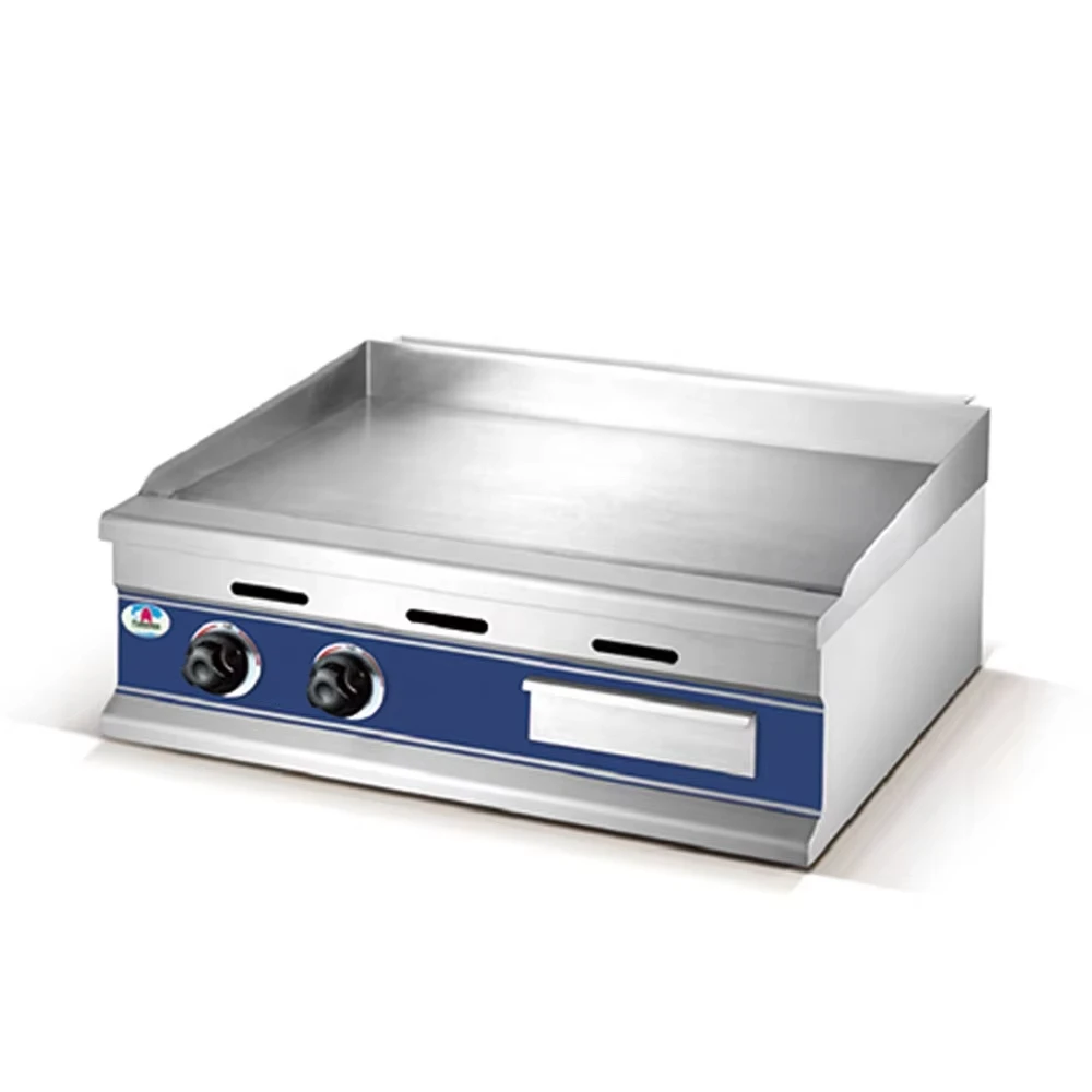 Industrial Big Size Charbroiler Commercial Griddle Plate Full Stainless Steel Electric Teppanyaki Grill