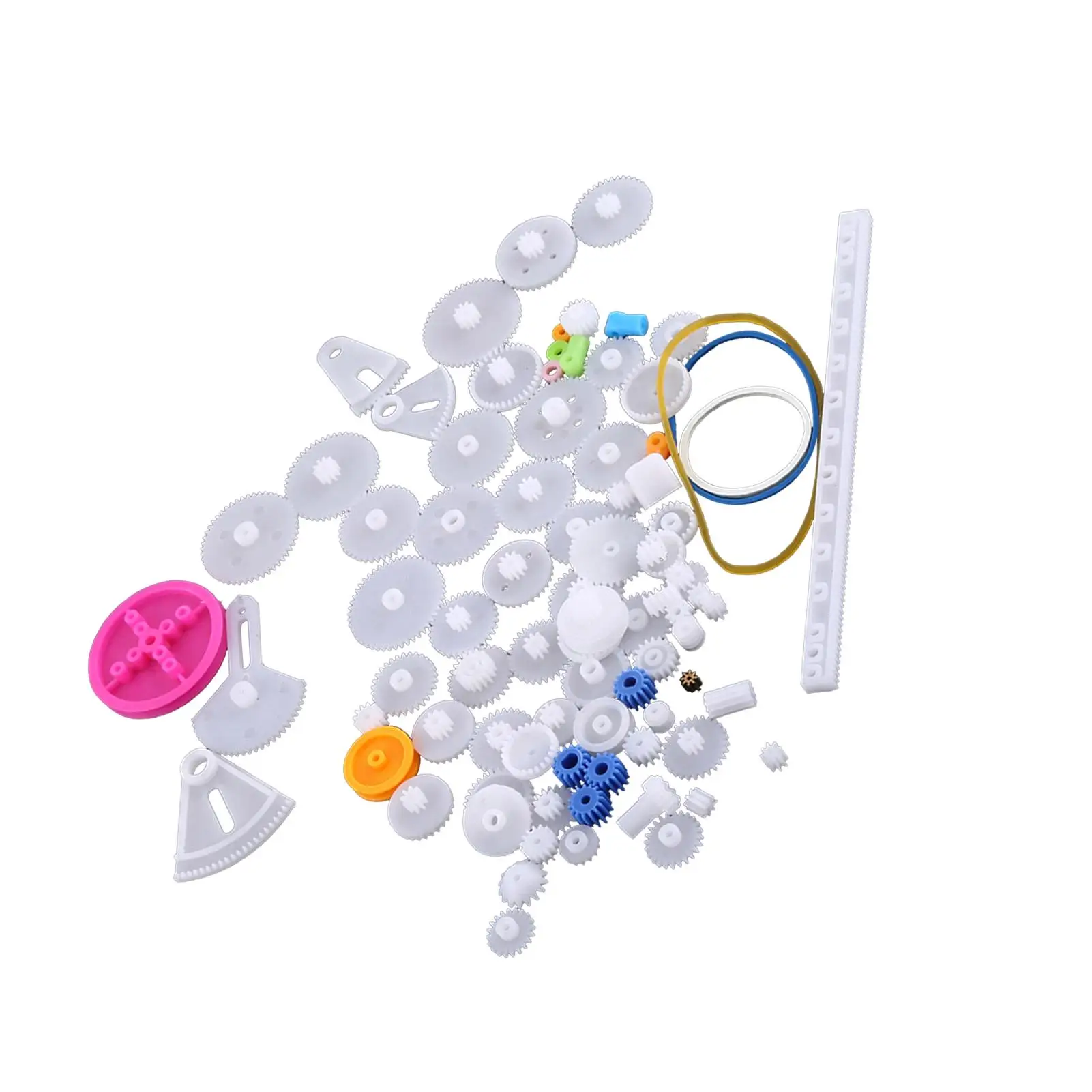 لتقوم بها بنفسك التروس البلاستيكية بكرة حزام دودة أطقم تاج والعتاد مجموعة لأجزاء لعبة محرك الروبوت 84 أنواع