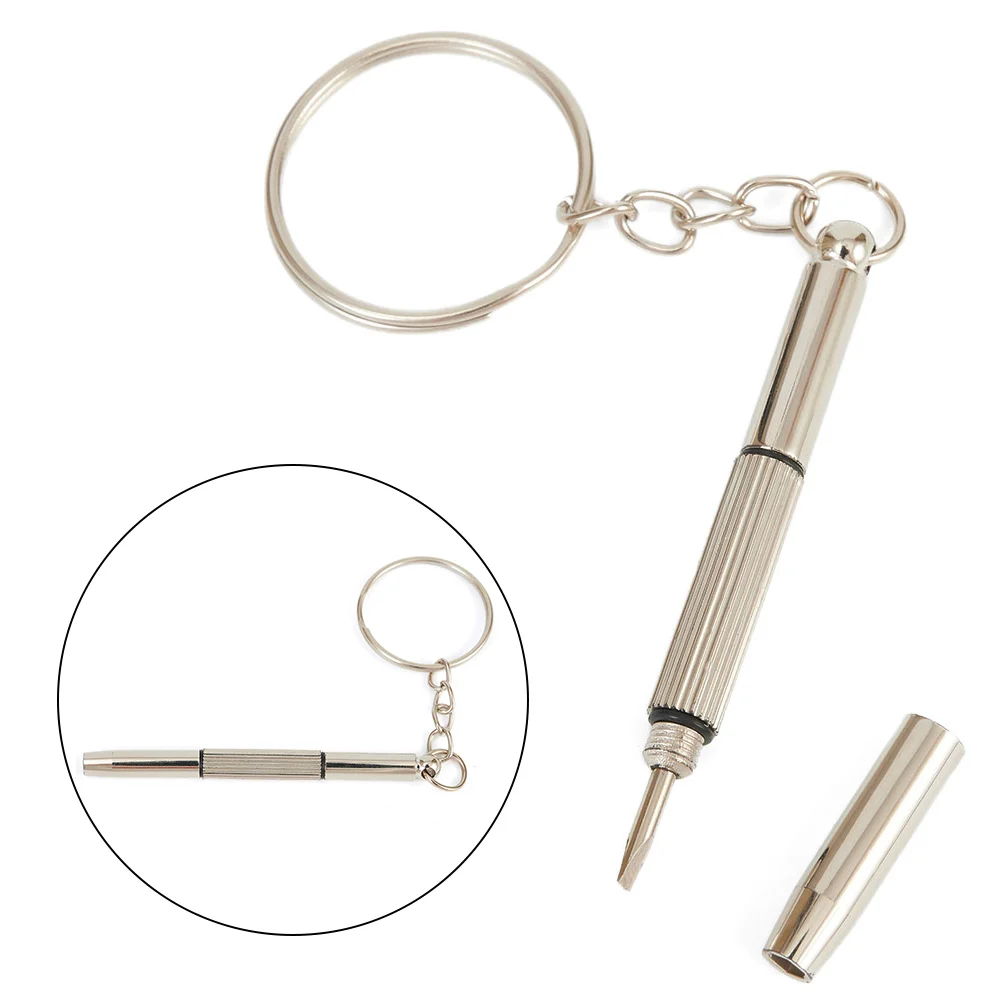 Practical Screwdriver Tool Keyring Phone Repair Tool Slotted Three Small Watch 1PCS 2.6 (mm) 3in1 60mm (blade)