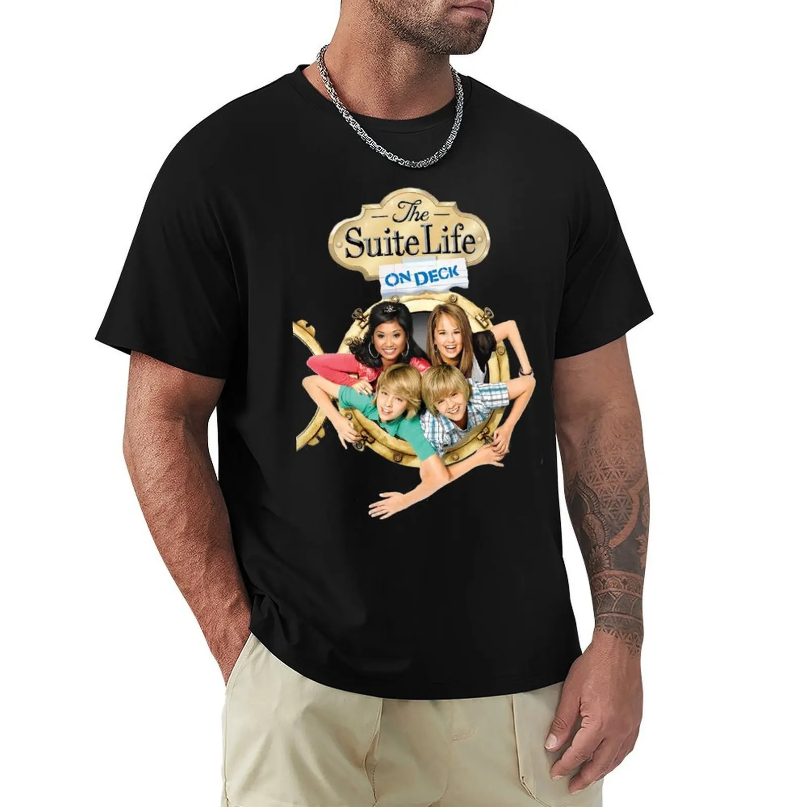 the suite life on deck T-Shirt anime tshirt plus size clothes t shirts for men cotton