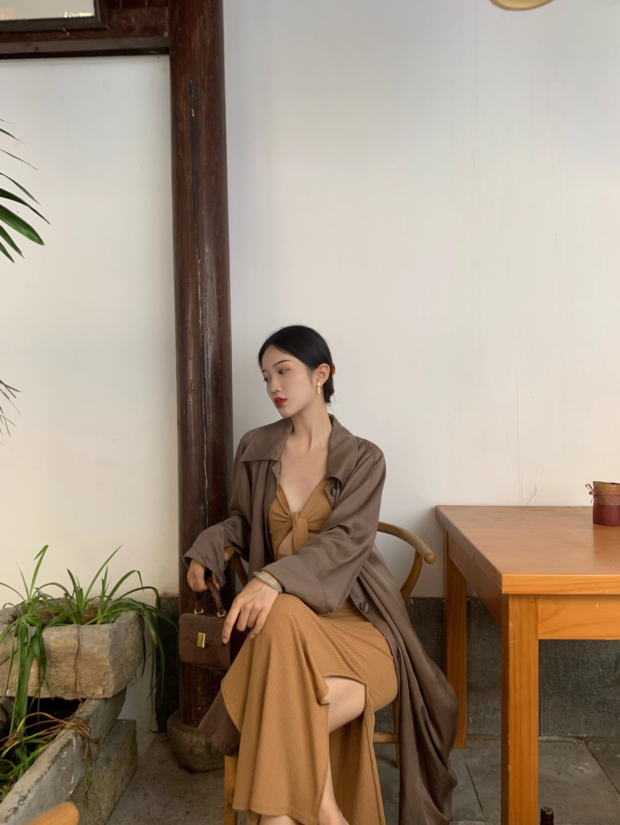 

Новая женская ветровка Zhaouzhen в стиле китайского ретро, свободного кроя, до колен, универсальная, для весны и лета