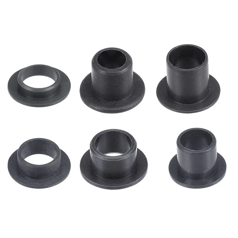 1/2/4pcs GFM-0304-05/0607-08/0810-7/0810-10/1012-04/1012-06 Flanged Sleeve Bearings POM Wrapped Oilless Bushings Black