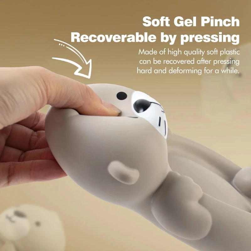 4 szt. Łazienka dla dzieci pływające zwierzę wydra szczelnie zamknięta pływająca zabawka wodna zabawki do kąpieli dla dzieci zabawka do basenu wygodna zabawka