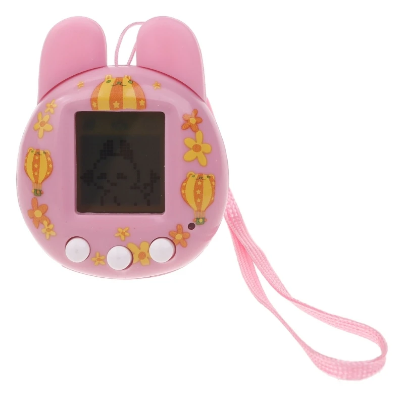 77HD Virtual Pet Game Handheld Console Brinquedo Novidade Pingente Brinquedo de Treinamento de Paciência para Crianças