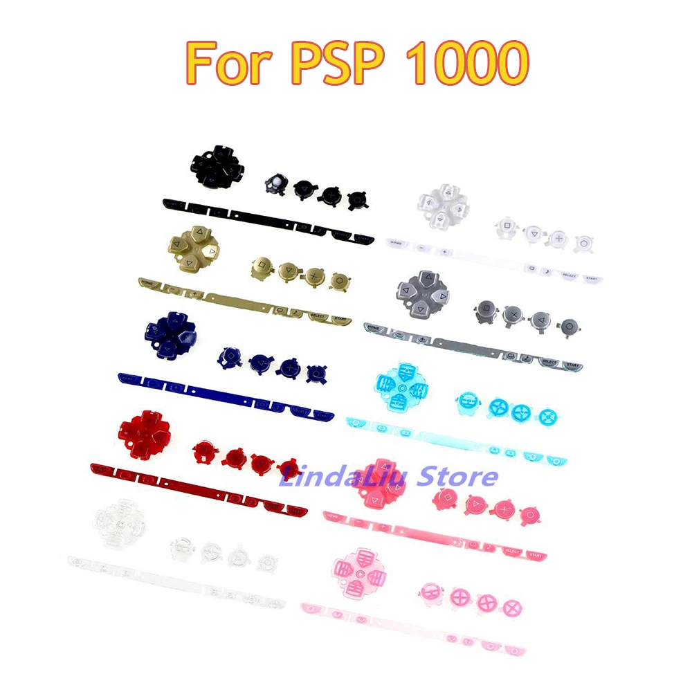 1set Multi color Left Right Buttons Key pad Set Repair ABXY buttons for PSP 1000 PSP1000 Game Console