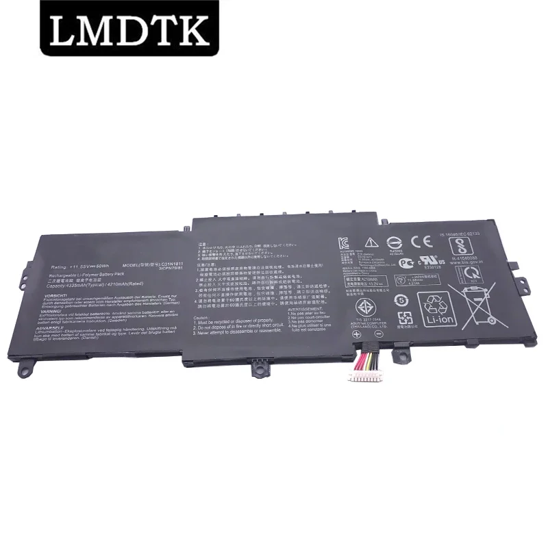 LMDTK New C31N1811 Laptop Battery For ASUS 0B200-03080000 BX433FN UX433FN-2S For ZenBook 14 UX433F UX433FA-A5046R