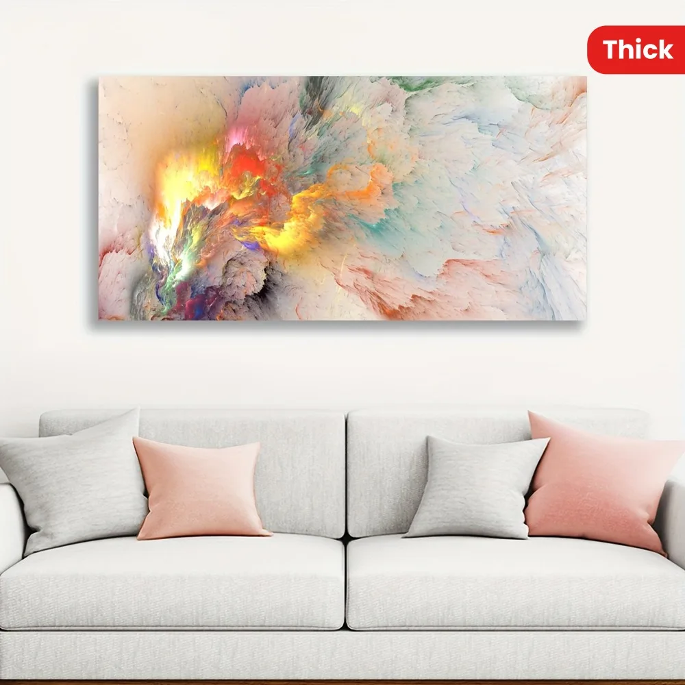 1.5 inch thick pine solid wood frame, drawing fancy canvas print painting artwork, suitable for interior wall decoration