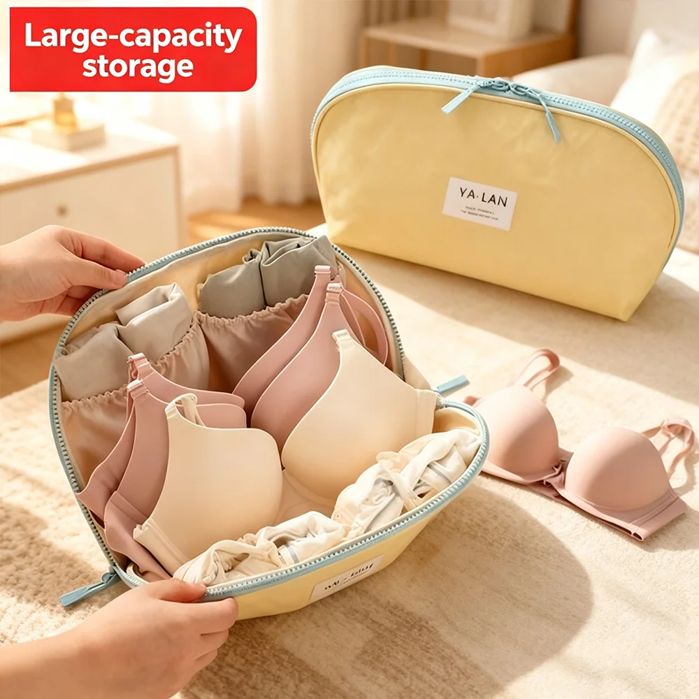 3in1 Travel Underwear Storage Bag Waterproof Panty Socks Organizer Portable Toiletry Cosmetic Bag Underwear Accessories