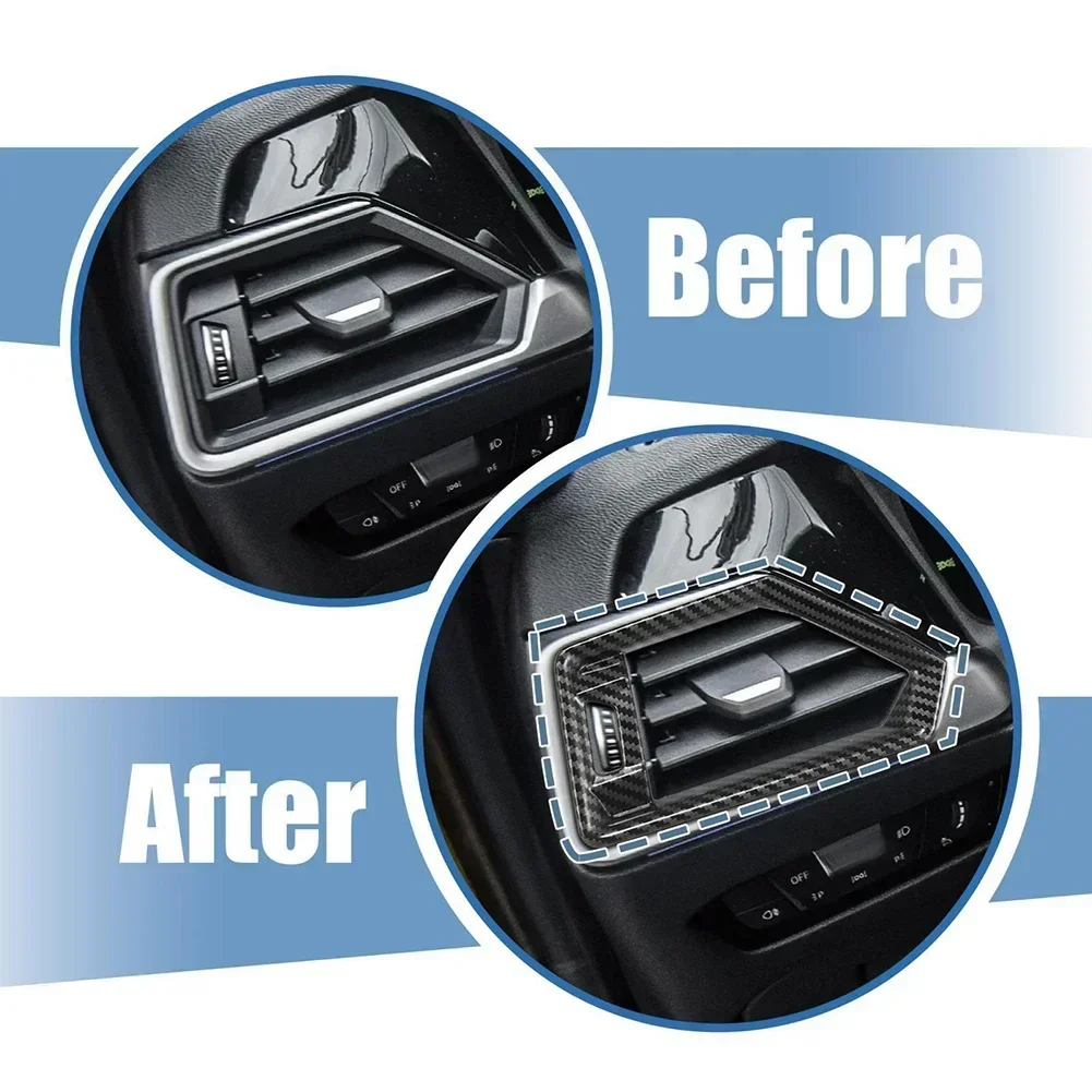 For BMW 3-Series G20 19-23 For G22 4 Series For Coupe M440i 2021 Dashboard Side Air Outlet Vent Cover Trim Dash Console Sticker