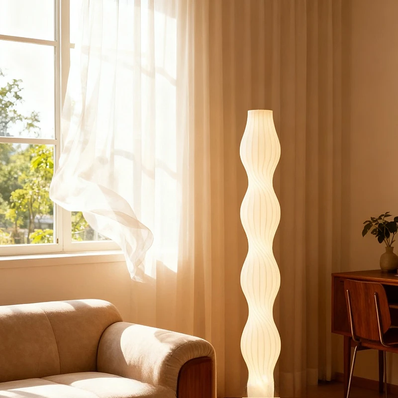

Floor lamp, next to the sofa in the living room, creative vertical lamp