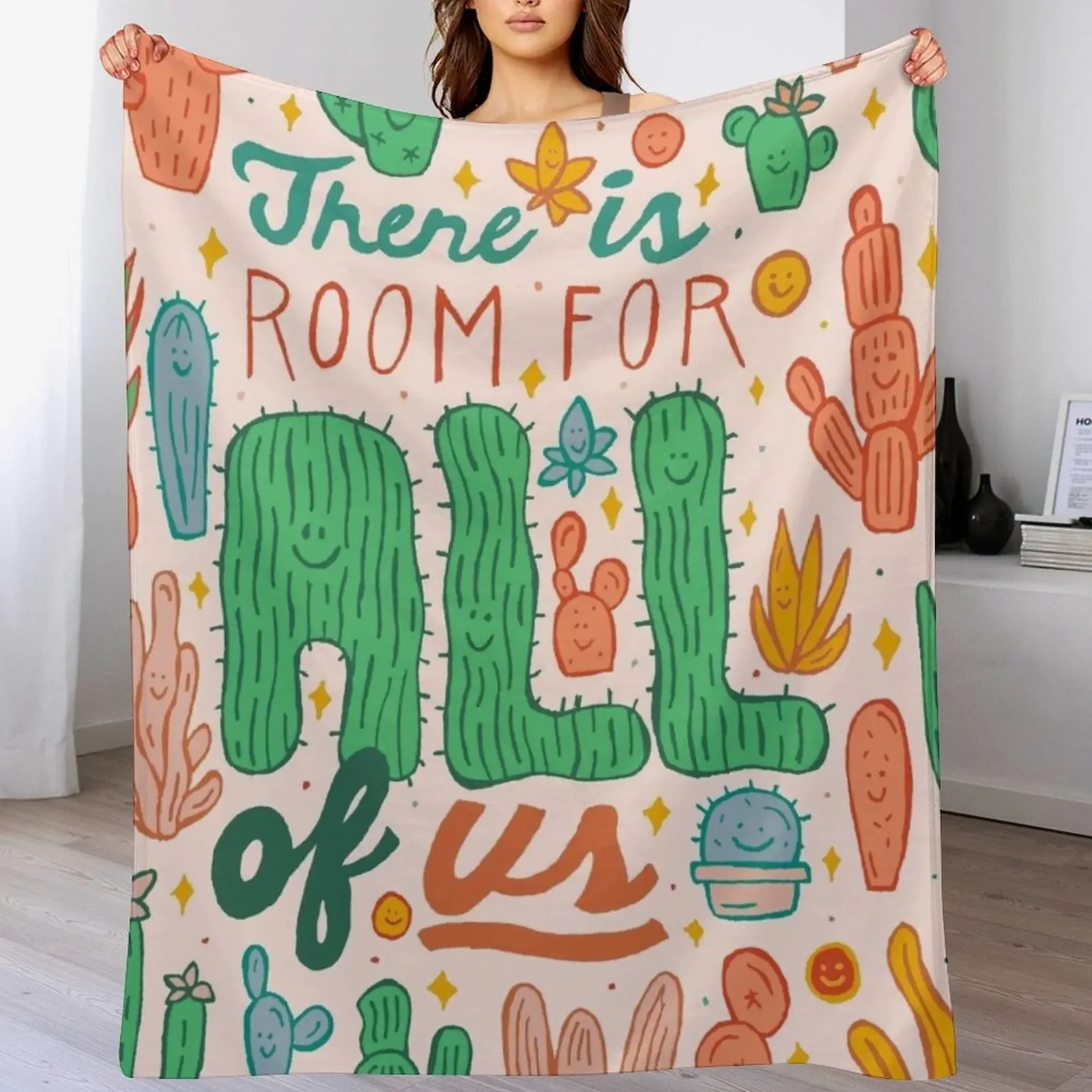 

Room for All Throw Blanket Beautifuls Winter beds Soft Plush Plaid Plaid on the sofa Blankets