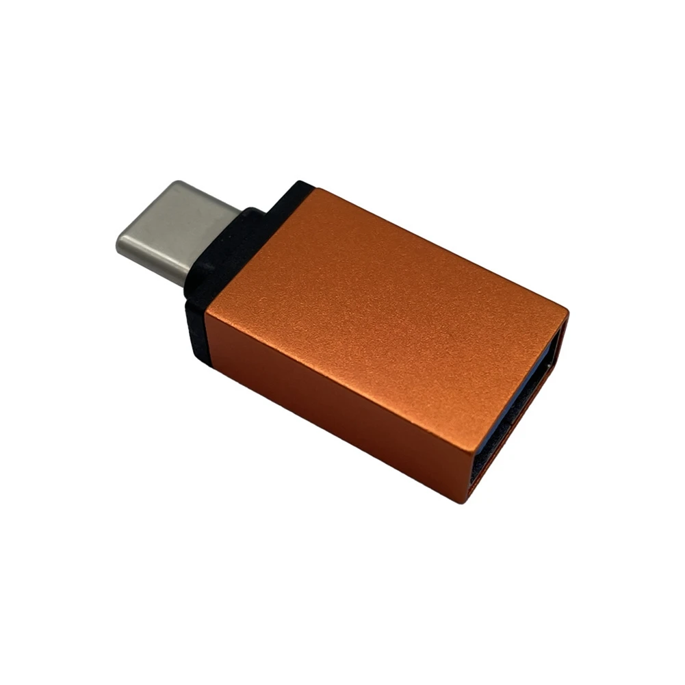 Leading-USB-A To USB-C Fast Charging Data Blocker, Orange, Ideal For Secure Charging & Data Protection Against Juice Jacking