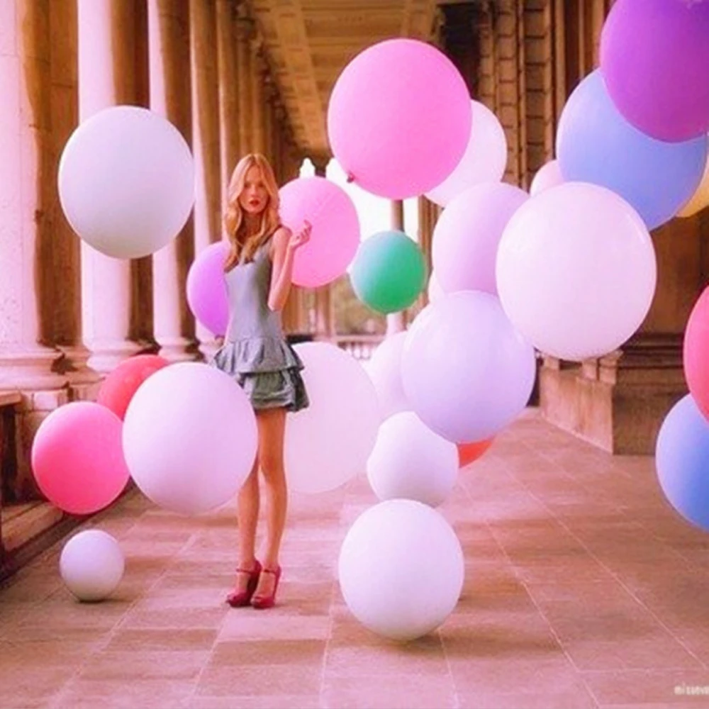 

Colorful 36 Inches 5Pcs Balloon Ball Helium Inflable Big Latex Balloons For a Birthday Party Decoration