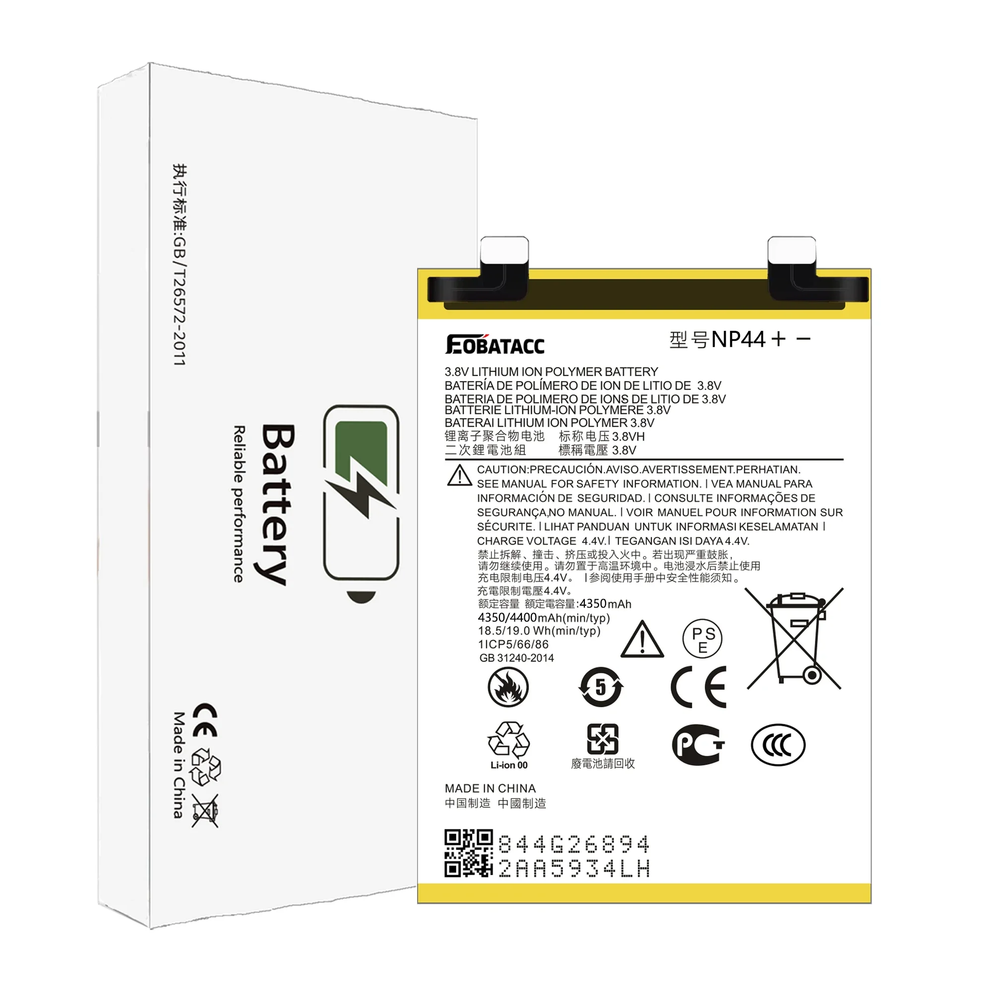EOTABACC 100% New Original Battery NP44 For Motorola Moto S30 Pro/ Edge 30 Fusion /Edge 40 /XT2243-1 Battery +Tools